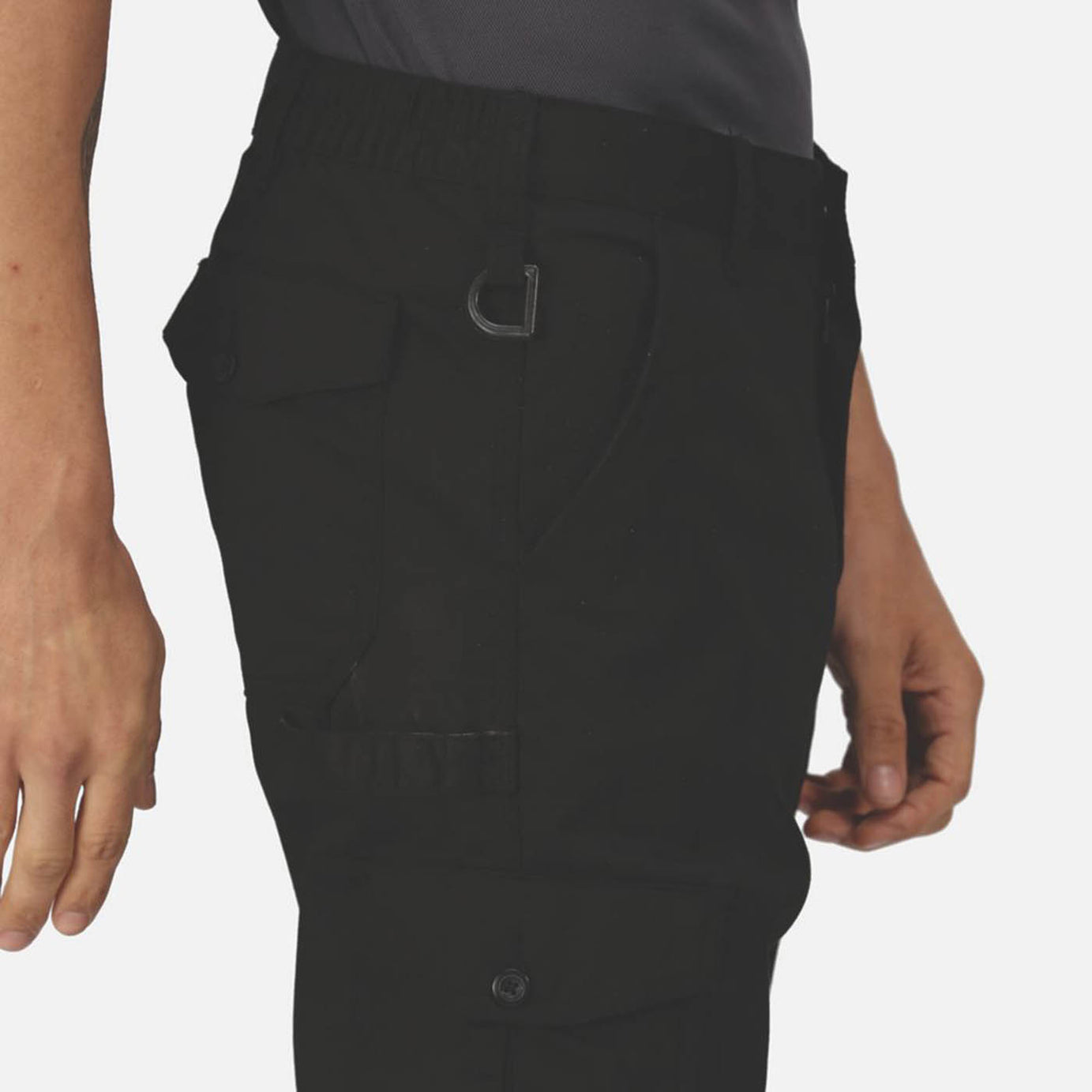 Regatta Pro Mens Work Trousers Black Cargo Classic Fit Multi Pockets 42" W 29" L - Image 6