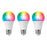 LAP  E27 A60 RGB & White LED Smart Light Bulb 7.3W 806lm 3 Pack - Image 1