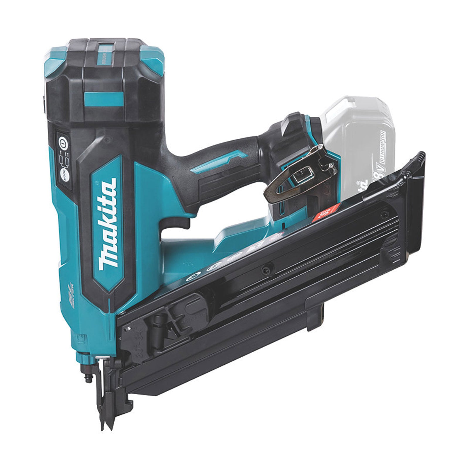 Makita Nail Gun DBN900 First Fix Cordless Angled 58mm 18V Li-Ion LXT Body Only - Image 1