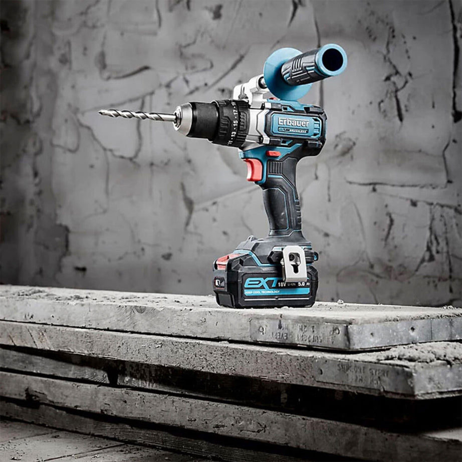 Erbauer Combi Drill Cordless 18V Li-Ion ECDT18-Li-2 Brushless Compact Body Only - Image 5