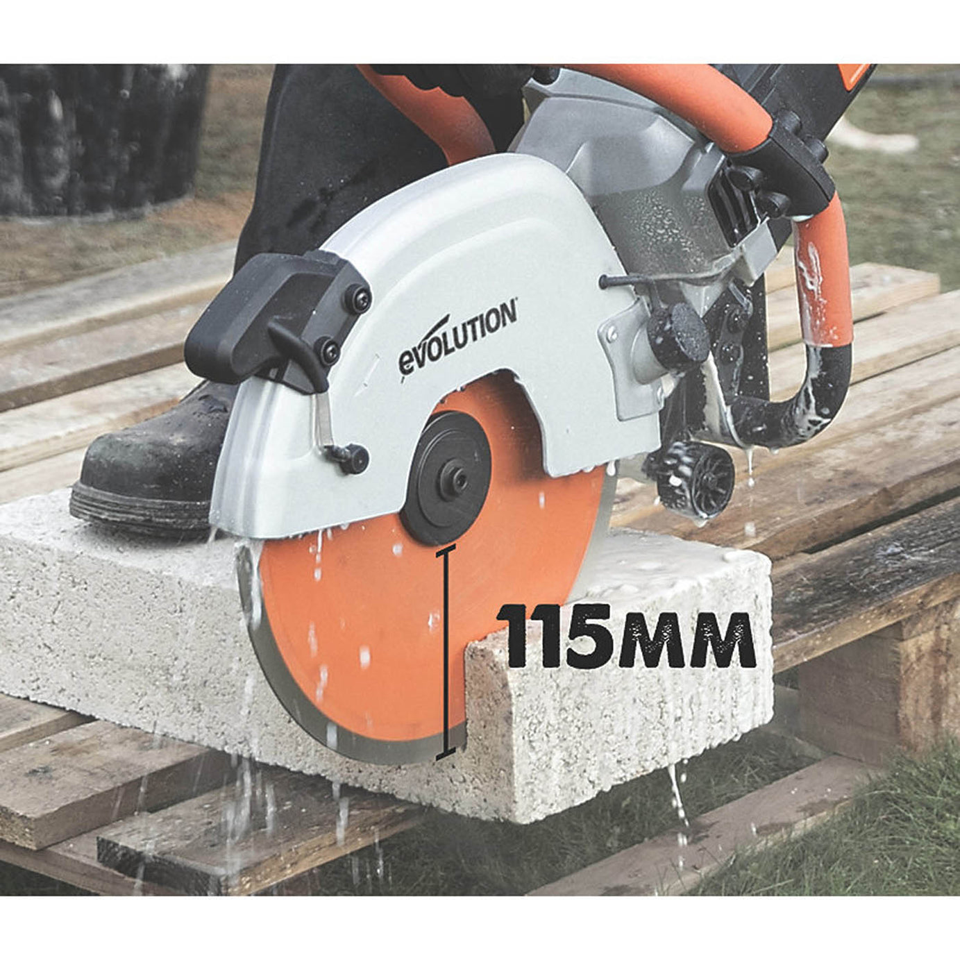 Evolution Disc Cutter Electric R300DCT 300mm Wet And Dry Use Heavy Duty 2400W - Image 2