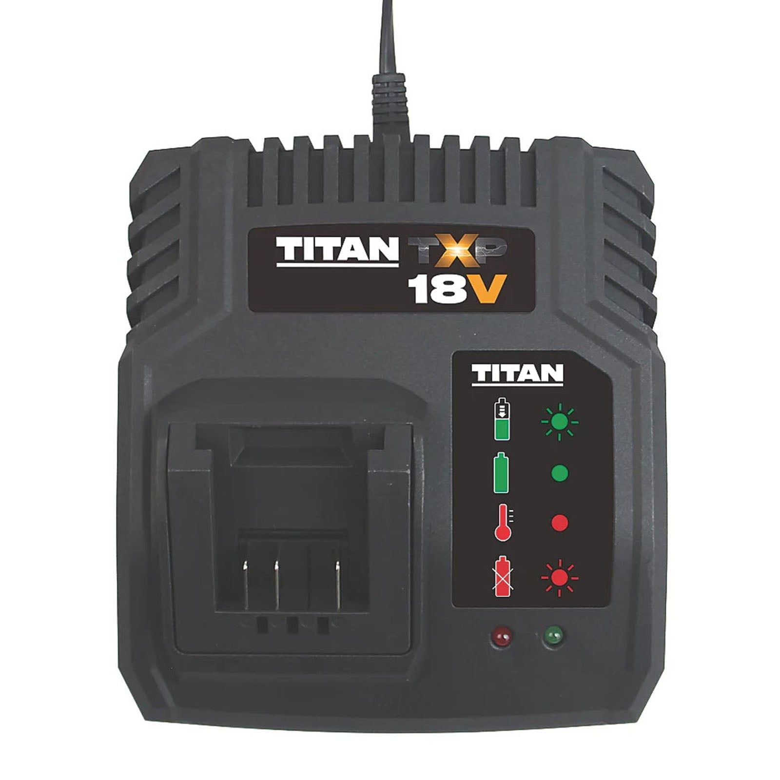 Titan Battery Charger 18V Li-Ion TTB805CHR Fast Charging TXP 4A Compact - Image 1