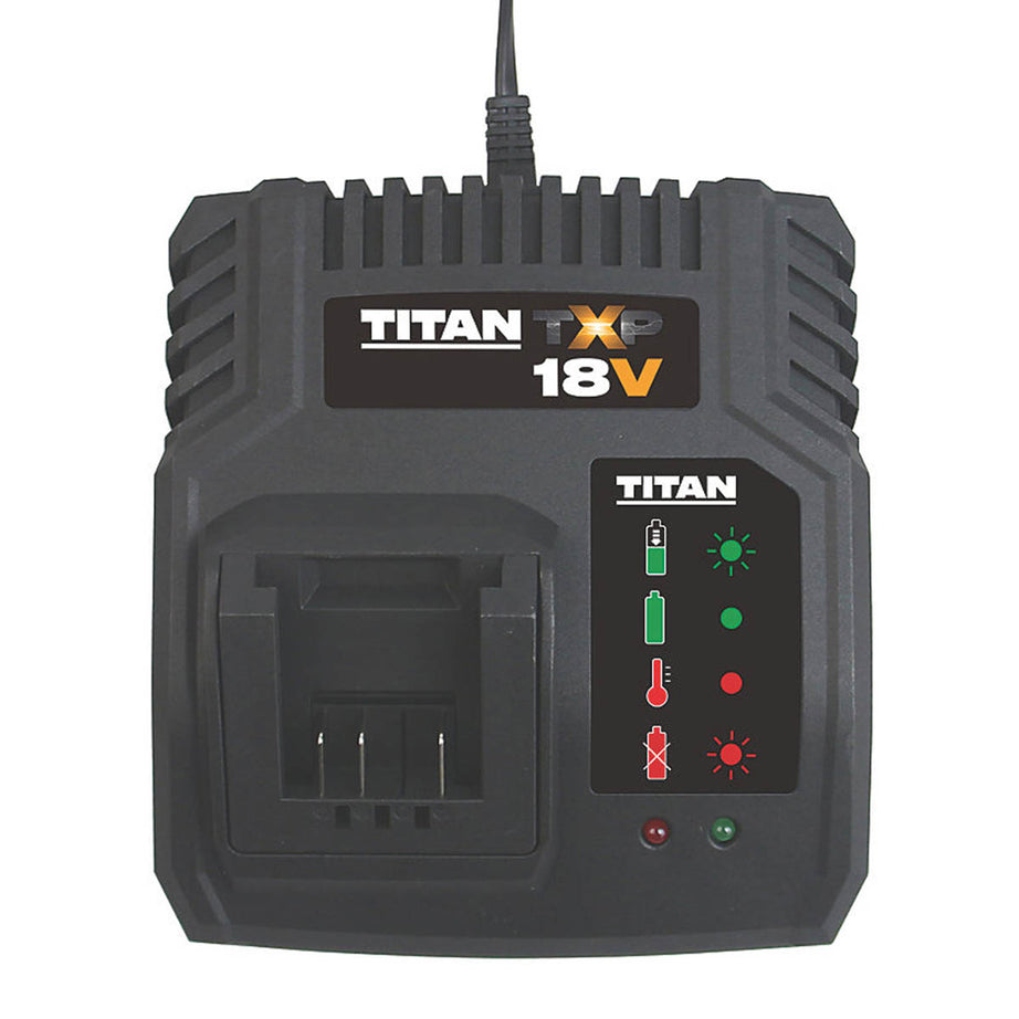 Titan Fast Battery Charger 18V Li-Ion TXP TTB805CHR Compact 4A Portable - Image 1