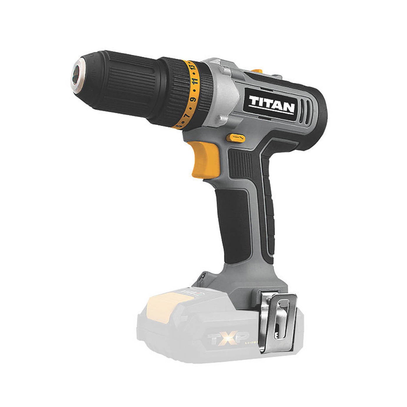 Titan Combi Drill Cordless 18V Li-Ion TTI884COM Soft Grip Compact Body Only - Image 1