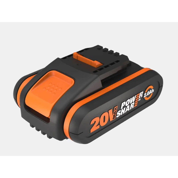 Worx Battery WA3551.1 20V Max 2.0Ah Li-ion PowerShare Heavy Duty Lightweight - Image 2