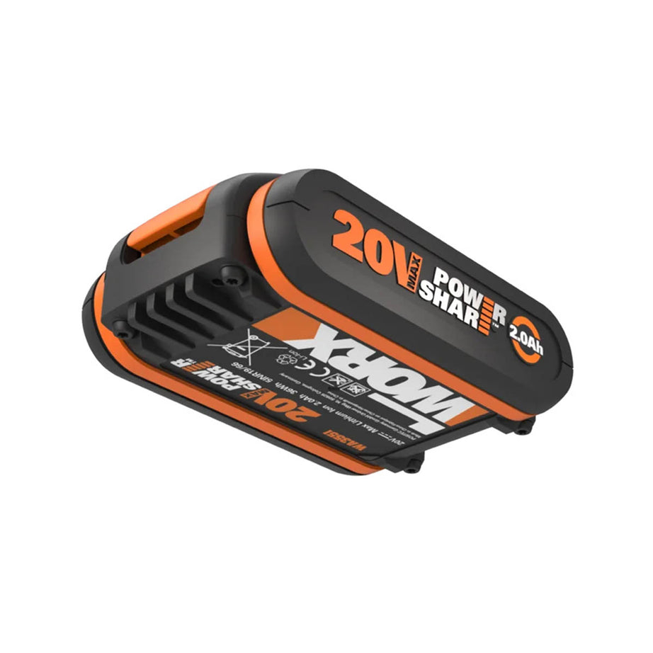 Worx Battery 2.0Ah 20V Li-ion WA3551 PowerShare With Indicator Compact - Image 4